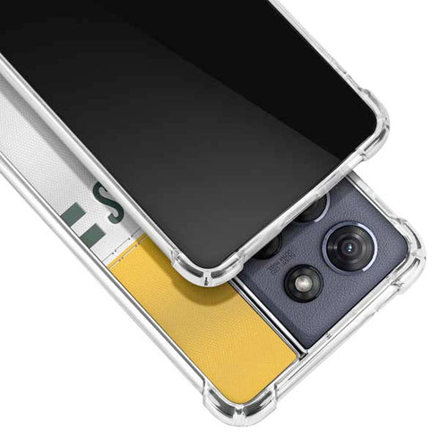 NFL Green Bay Packers White Striped Moto G Play 5G (2025) Clear Case